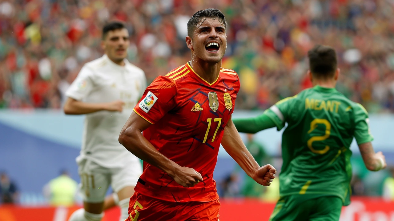 Espanha e Itália se Enfrentam em Emocionante Partida da Eurocopa, Terminando em 1-1 no Grupo B