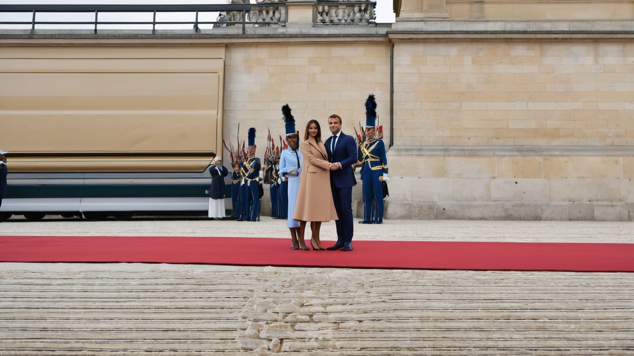 Macron Recebe Janja com Calorosa Boas-Vindas nos Jogos Olímpicos Paris 2024